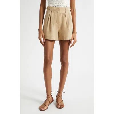ULLA JOHNSON ULLA JOHNSON KIRA PLEATED COTTON SHORTS