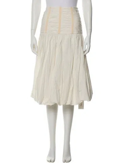 Pre-owned Ulla Johnson Knee-length Skirt W/ Tags In Neutral
