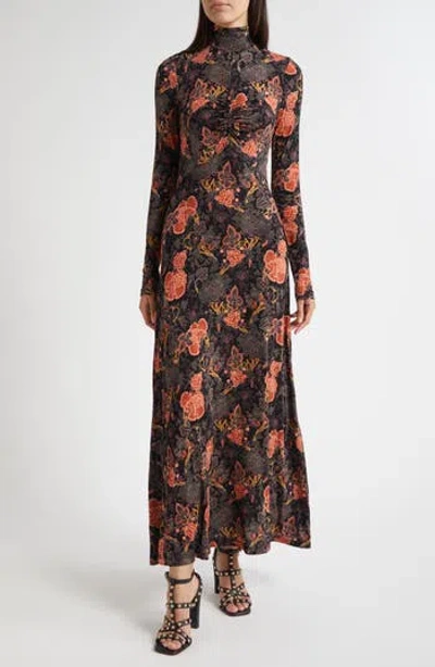 Ulla Johnson Koa Jersey Turtleneck Dress In Brown