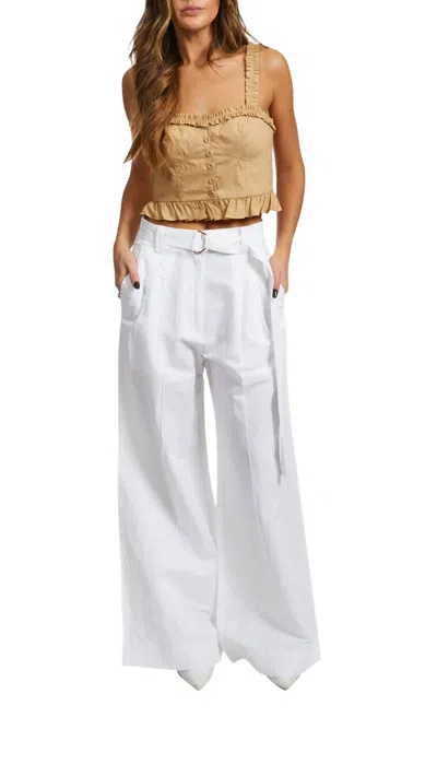 Pre-owned Ulla Johnson Kori Trousers For Women In Cowrie