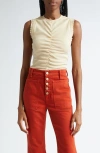 Ulla Johnson Kyla Top Ivory Melange In Driftwood