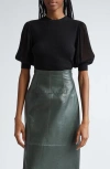 Ulla Johnson Kyla Ruched Sleeveless Cotton Top In Noir