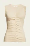 Ulla Johnson Kyla Top Ivory Melange