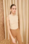 Ulla Johnson Kyla Top Ivory Melange In Driftwood