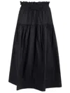 Ulla Johnson Kyra Midi Skirt In Black