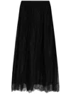 ULLA JOHNSON LACE-DETAILING MIDI SKIRT