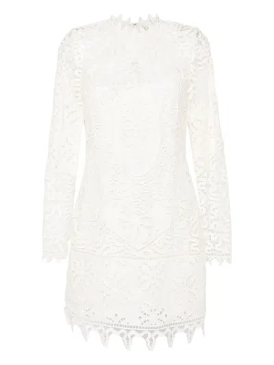 Ulla Johnson Lace High-neck Dress In White