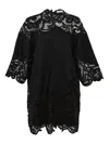 Ulla Johnson Lace-insert Linen Top In Black