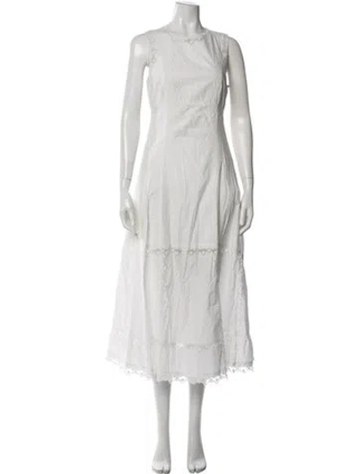 Pre-owned Ulla Johnson Lace Pattern Midi Length Dress In Neutrals