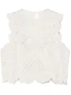 Ulla Johnson Lace Pattern Vest In Weiss