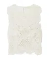 Ulla Johnson Lace Pattern Vest In White