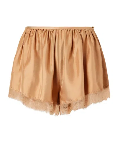 Ulla Johnson Lace Shorts In Brown