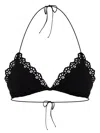 Ulla Johnson Cefalu Scalloped Bikini Top In Black