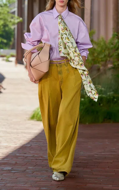 Ulla Johnson Laia Cotton Blouse In Yellow