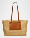 Ulla Johnson Lali Large Raffia Tote Bag In Natural