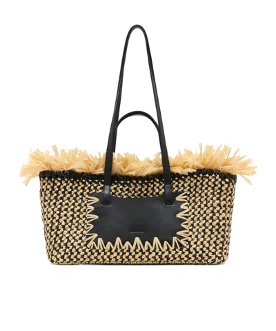 Ulla Johnson Lali Woven Tote Bag In Brown