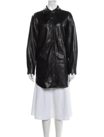 Pre-owned Ulla Johnson Lamb Leather Jacket In Gray