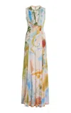 Ulla Johnson Lana Printed Maxi Dress In Multi