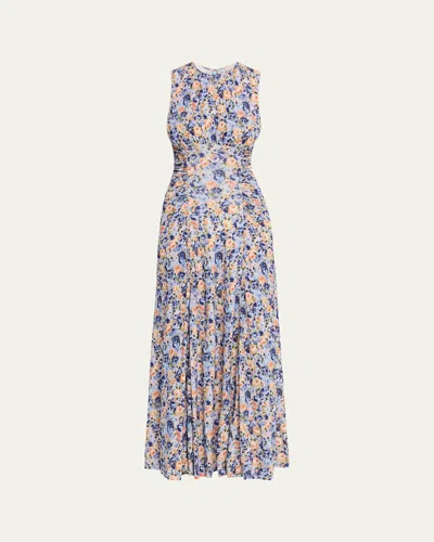 Ulla Johnson Lana Printed Sleeveless Maxi Dress In Multi