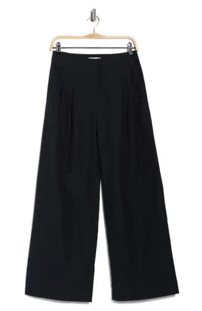 Ulla Johnson Lani Cotton Wide Leg Pants In Black