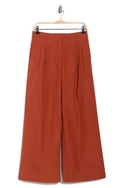 Ulla Johnson Lani Cotton Wide Leg Pants In Red