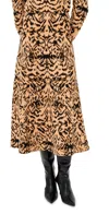 Ulla Johnson Lani Jacquard Midi Skirt