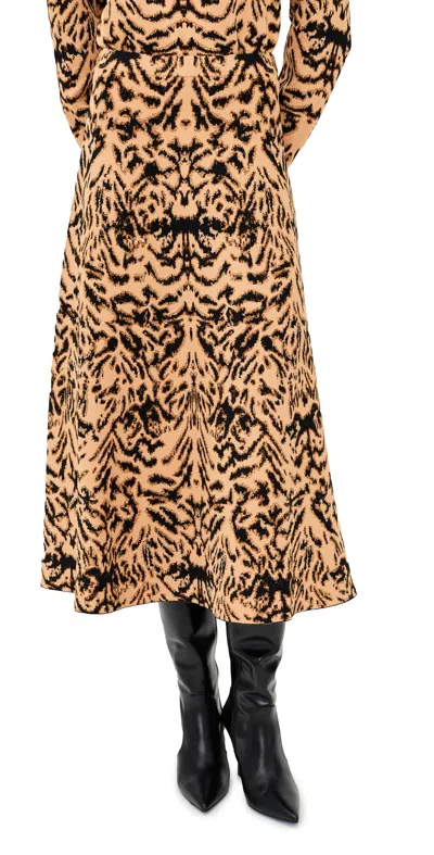 ULLA JOHNSON LANI JACQUARD KNIT SKIRT BENGAL