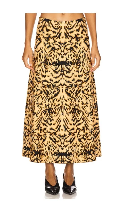 ULLA JOHNSON LANI JACQUARD KNIT SKIRT