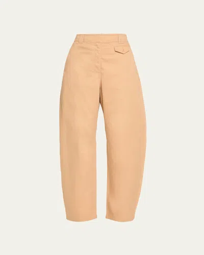 Ulla Johnson Laure Barrel-leg Pants In Nude