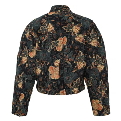 Ulla Johnson Lavinia Silk Quilted Bomber Jacket In Multi
