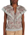 Ulla Johnson Lea Top In Cornflower In Beige