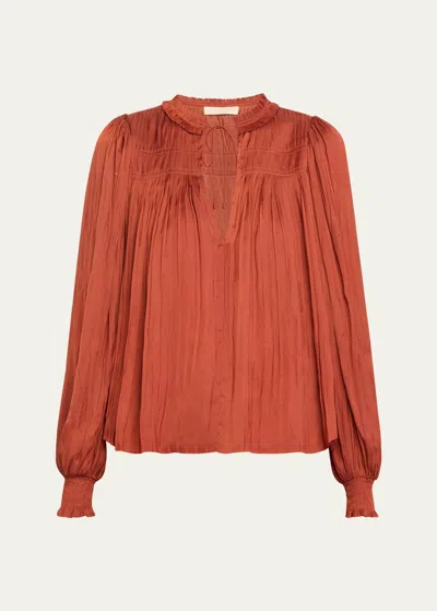 Ulla Johnson Leah Blouse In Tierra