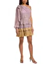 Ulla Johnson Leah Silk Mini Dress In Purple