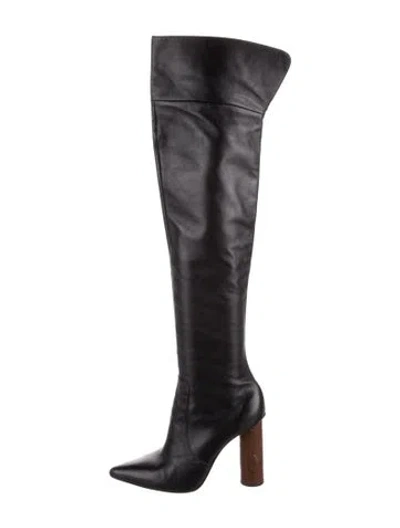 Pre-owned Ulla Johnson Leather Boots In Black