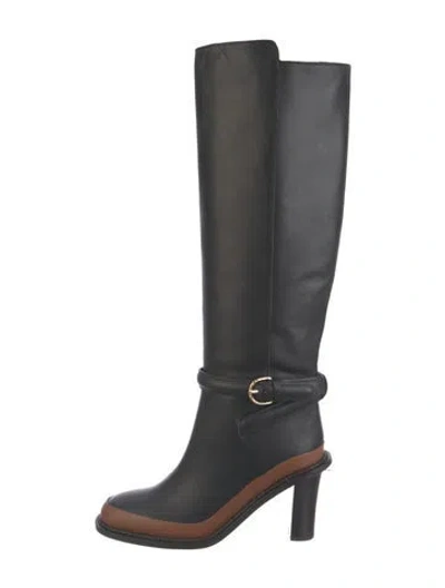 Pre-owned Ulla Johnson Leather Boots In Black