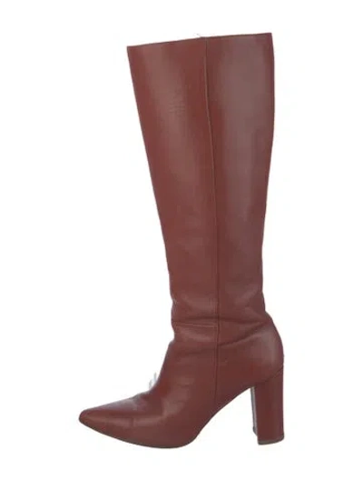 Pre-owned Ulla Johnson Leather Boots In Brown