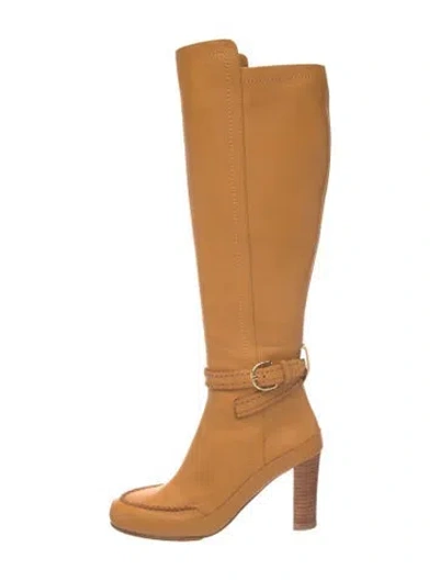 Pre-owned Ulla Johnson Leather Boots In Yellow