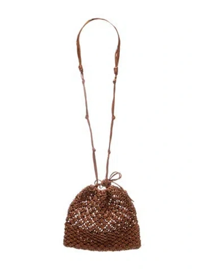 Pre-owned Ulla Johnson Leather Bucket Bag In Brown