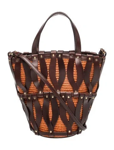 Pre-owned Ulla Johnson Leather Bucket Bag In Brown