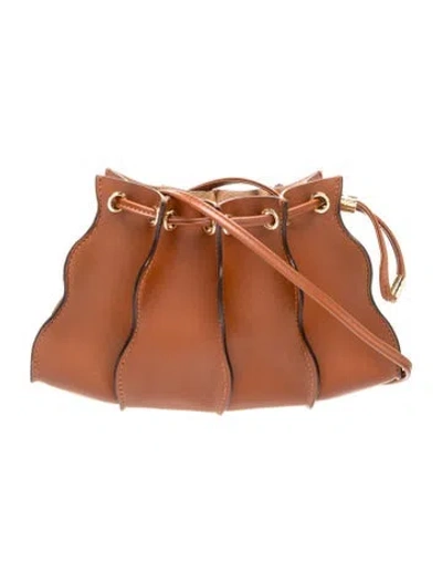 Pre-owned Ulla Johnson Leather Bucket Bag In Brown