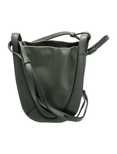 Pre-owned Ulla Johnson Leather Bucket Bag In Green