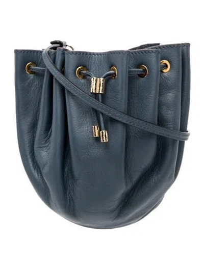 Pre-owned Ulla Johnson Leather Bucket Bag In Grey