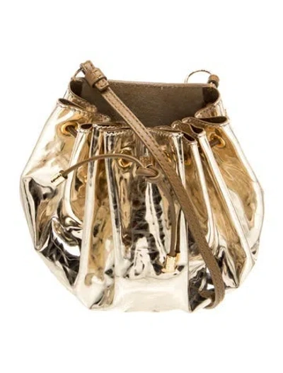 Pre-owned Ulla Johnson Leather Bucket Bag In Neutral