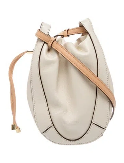 Pre-owned Ulla Johnson Leather Bucket Bag In Neutrals