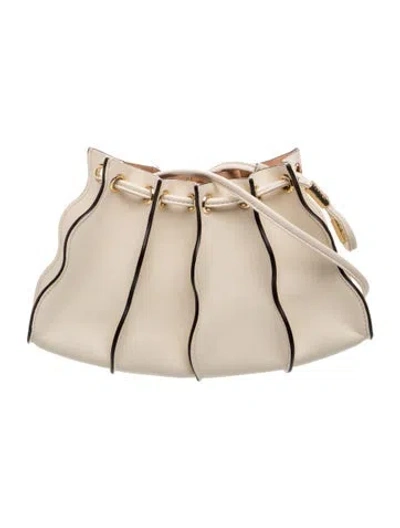 Pre-owned Ulla Johnson Leather Bucket Bag In Neutrals