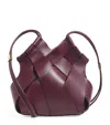Ulla Johnson Leather Charlotte Cross-body Bag In Burgundy
