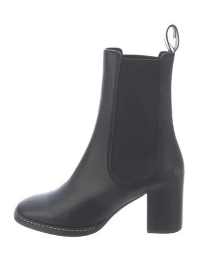 Pre-owned Ulla Johnson Leather Chelsea Boots In Blue