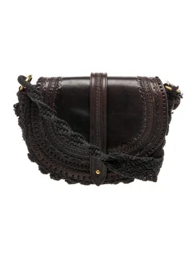 Pre-owned Ulla Johnson Leather Clutch In Black