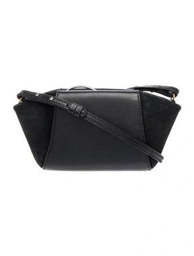 Pre-owned Ulla Johnson Leather Crossbody Bag In Black