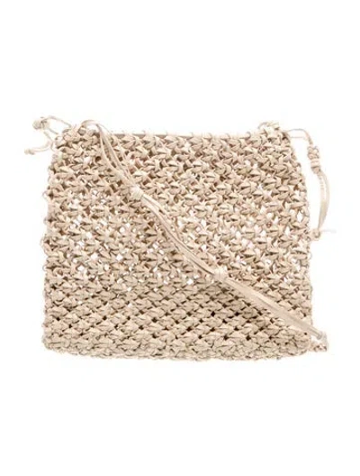 Pre-owned Ulla Johnson Leather Crossbody Bag In Neutral